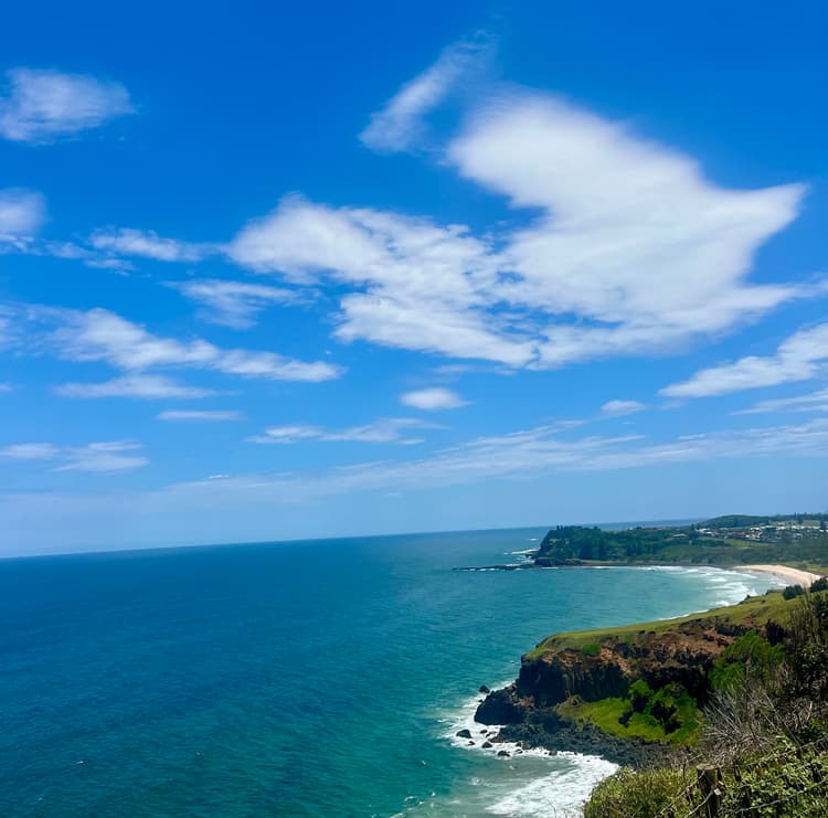 Image of the coastline of Ballina