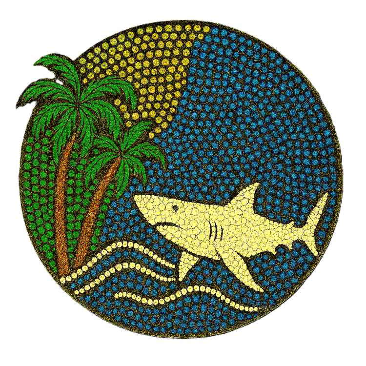 Aboriginal style image of a Shark