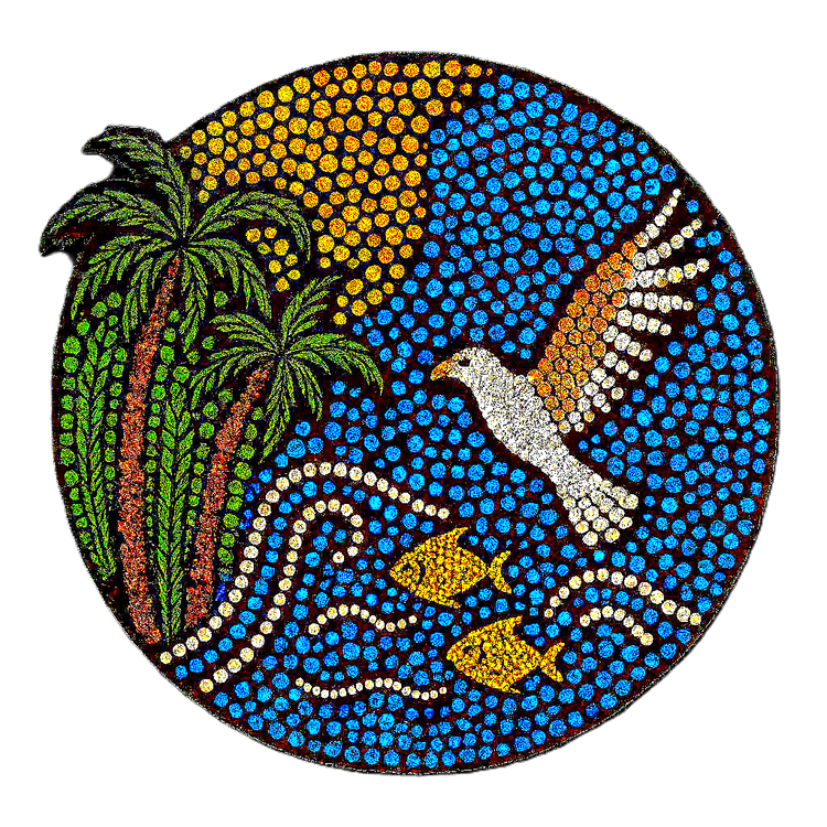 Aborinal style image of an Eagle